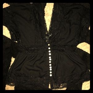 Black lace top
